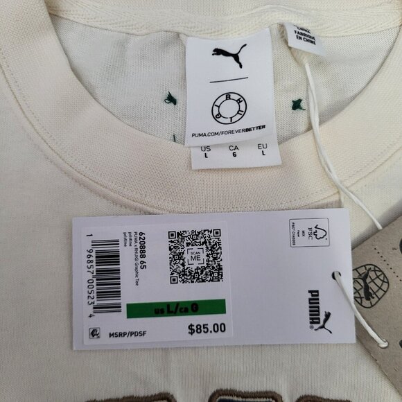 Puma X Rhuigi Graphic Crew Neck Short Sleeve T-Shirt Mens Size Large NWT - Picture 6 of 6